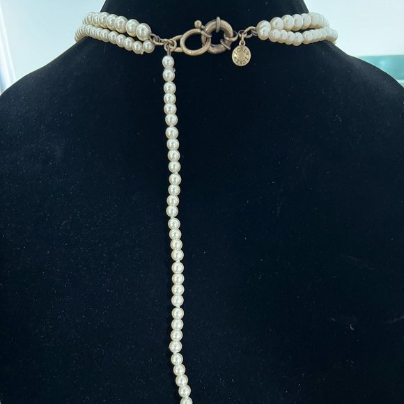 J. Crew Double Strand Faux Pearl Necklace - Picture 3 of 5